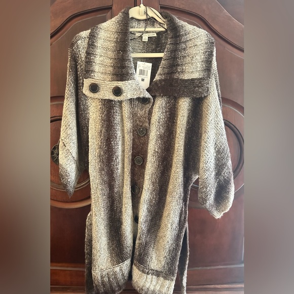 Carolyn Taylor Vintage Brown Ombré Women's Cardigan/Knitted size M - Picture 3 of 4